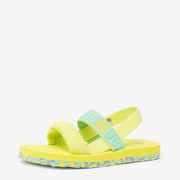 UGG Shoes - UGG Bright GreenSandals with Blue Accents